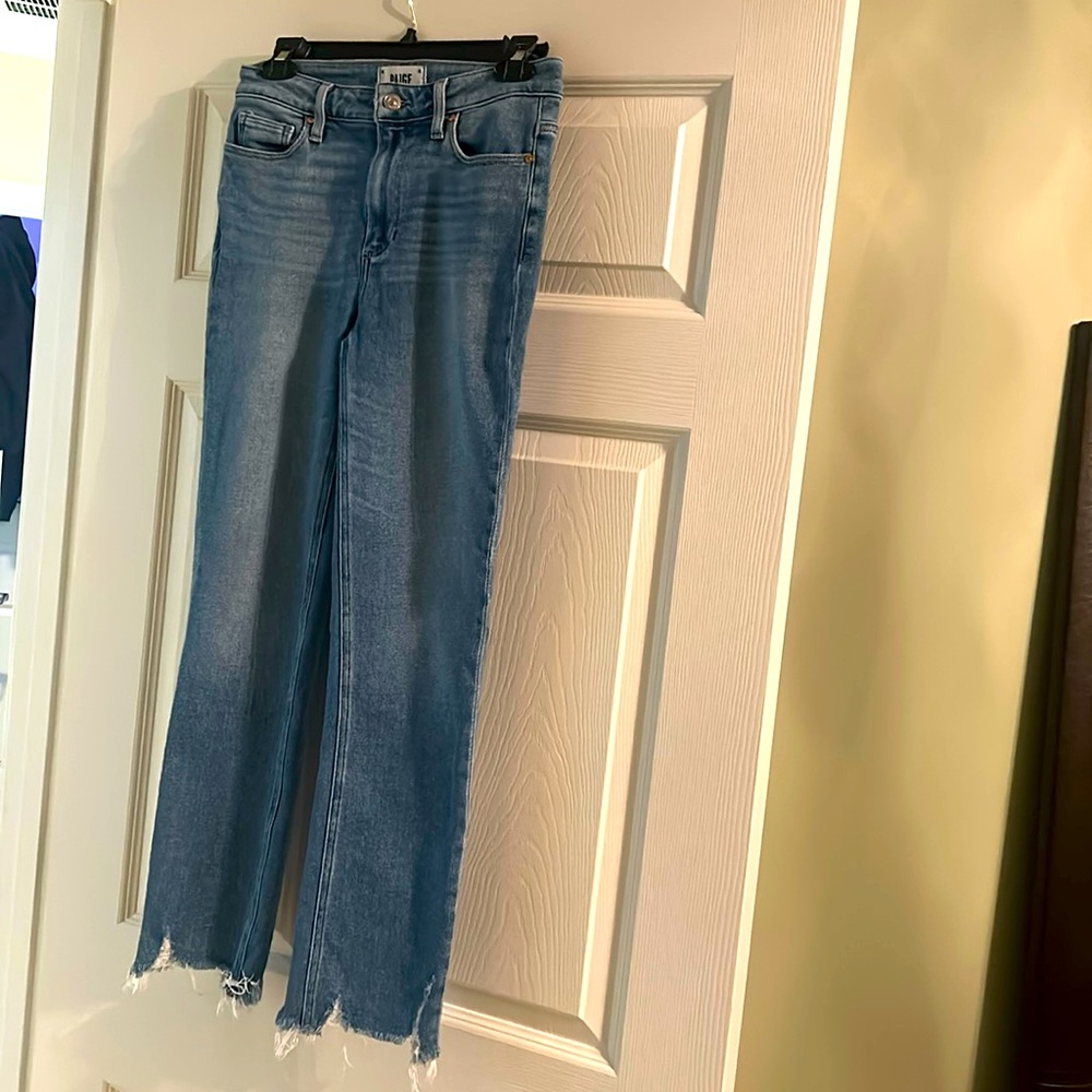 Ankle/Cropped frayed Paige denim jeans
